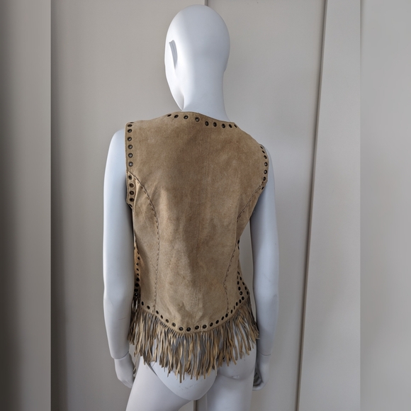 Aldo Genuine Suede Vest with Embroidery - Picture 2 of 4